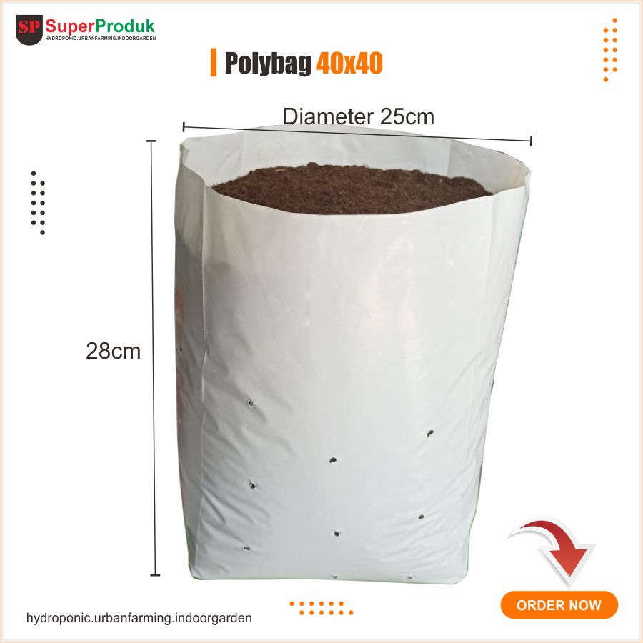 Polybag Putih ukuran 40x40 1kg