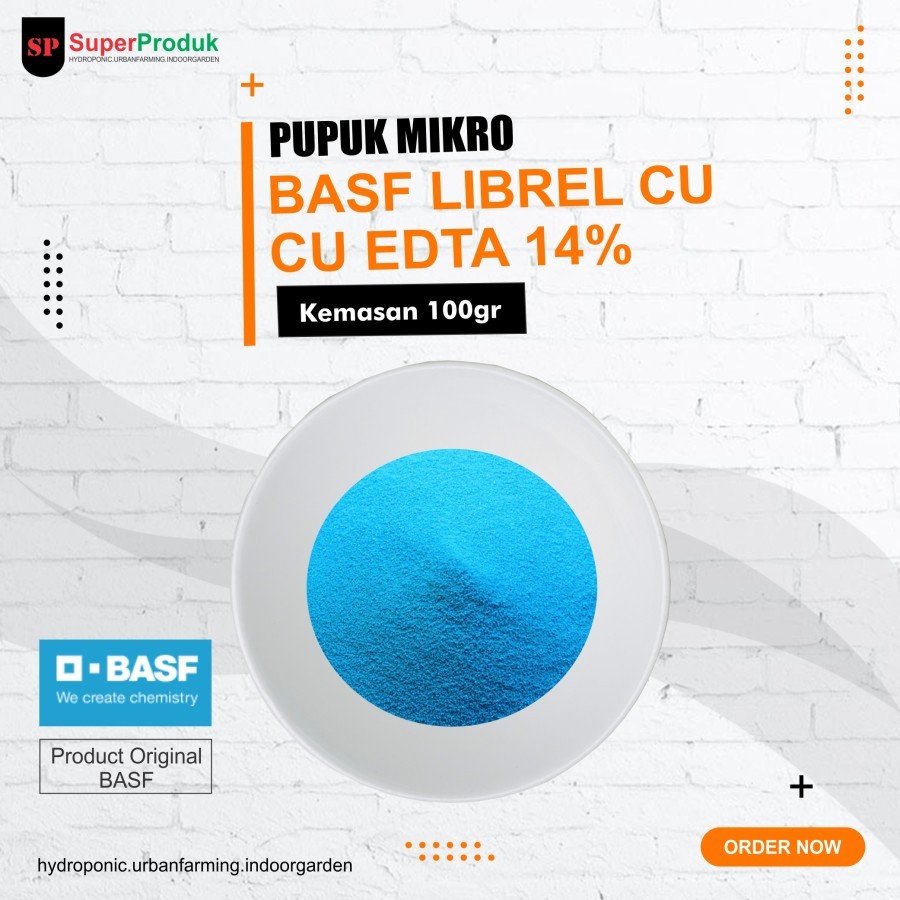 Pupuk Cu Edta Basf Copper chelate kemasan 100gr