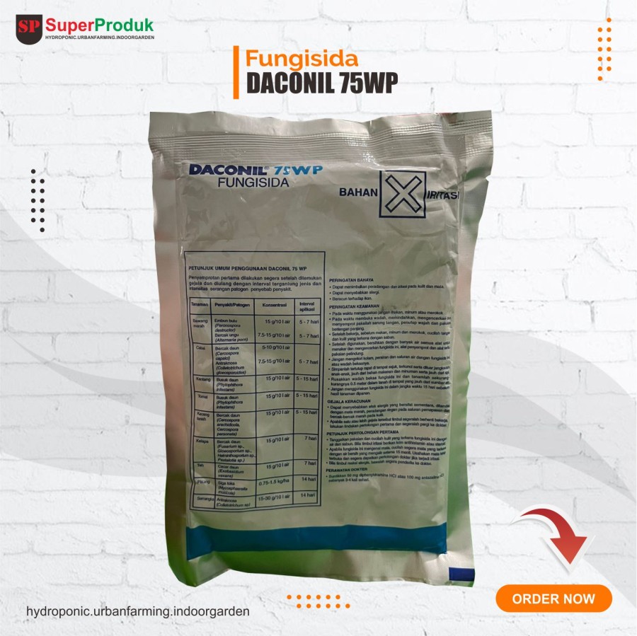 Fungisida Daconil 75wp 100gr obat jamur tanaman
