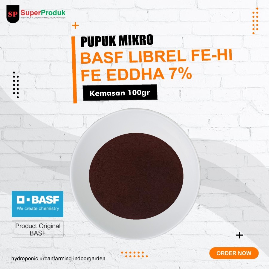 Pupuk Librel Fe Hi Fe EDDHA 7% Basf @100gr