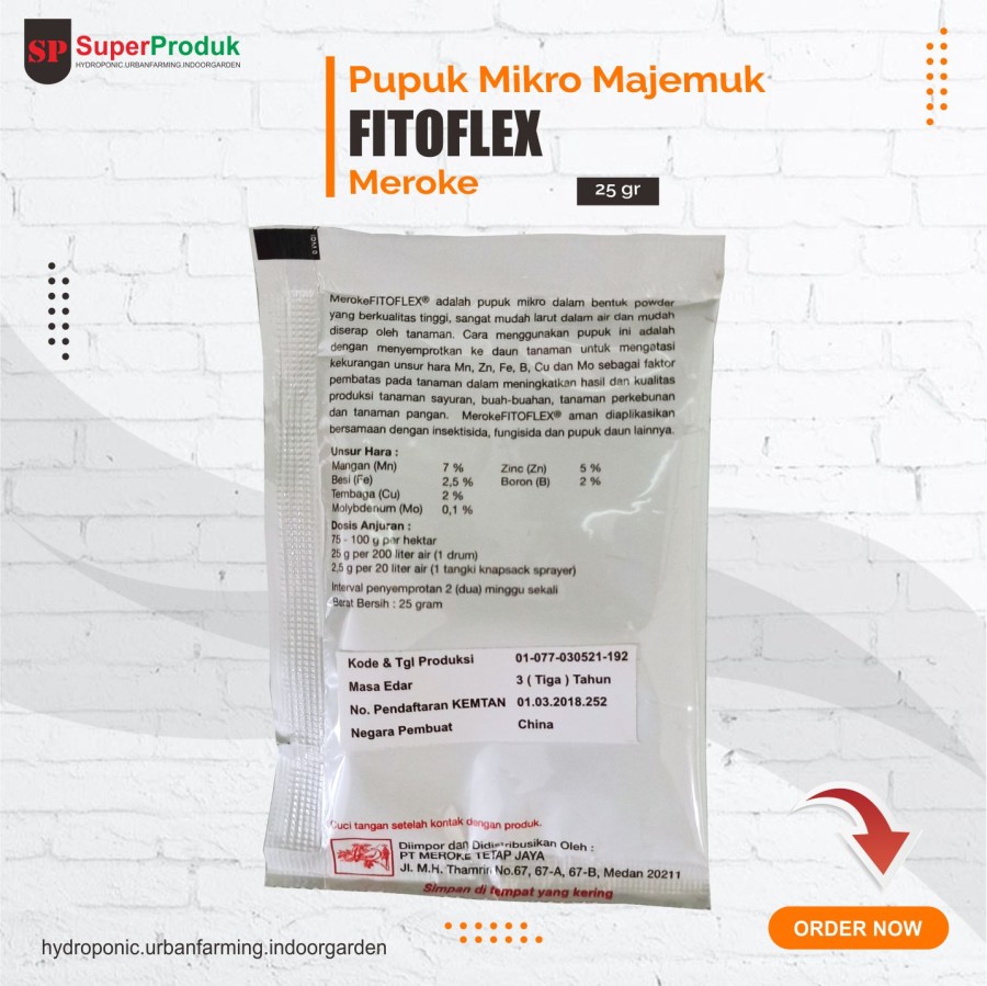 Pupuk Meroke Fitoflex kemasan 25gr