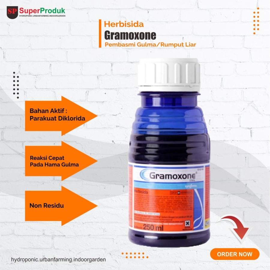 Herbisida Gromoxone 250ml Pembasmi Rumput liar / Gulma