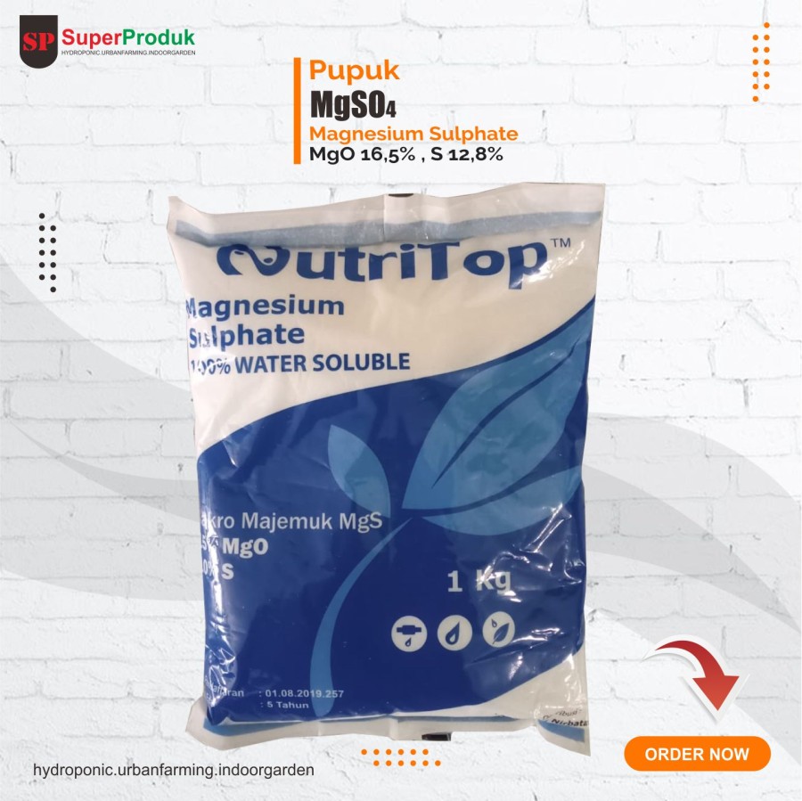 Pupuk magnesium sulfat MgSO4 NutriTop 1kg