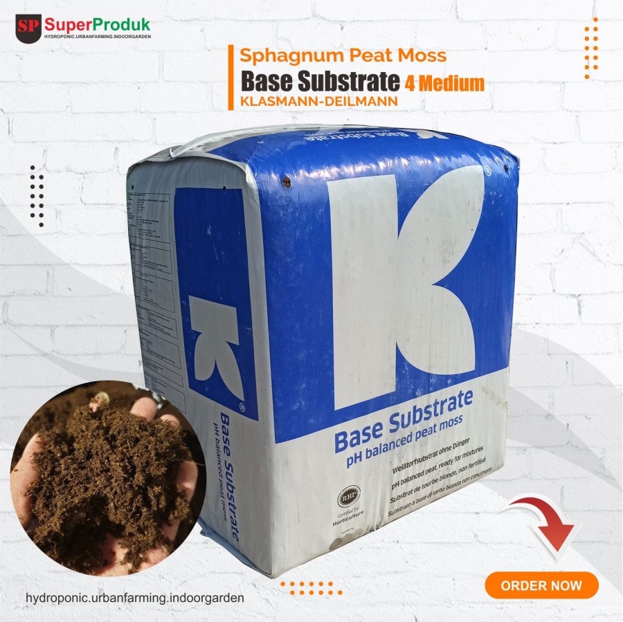 media tanam peat moss sphagnum Base Substrate 4 medium Klasmann peatmoss