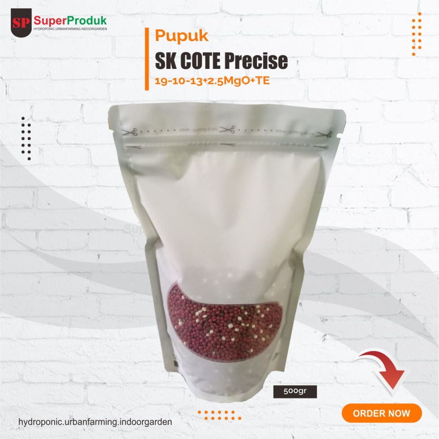Pupuk SK Cote 19-10-13 500gr Pupuk Slow Release Daun dan Bunga