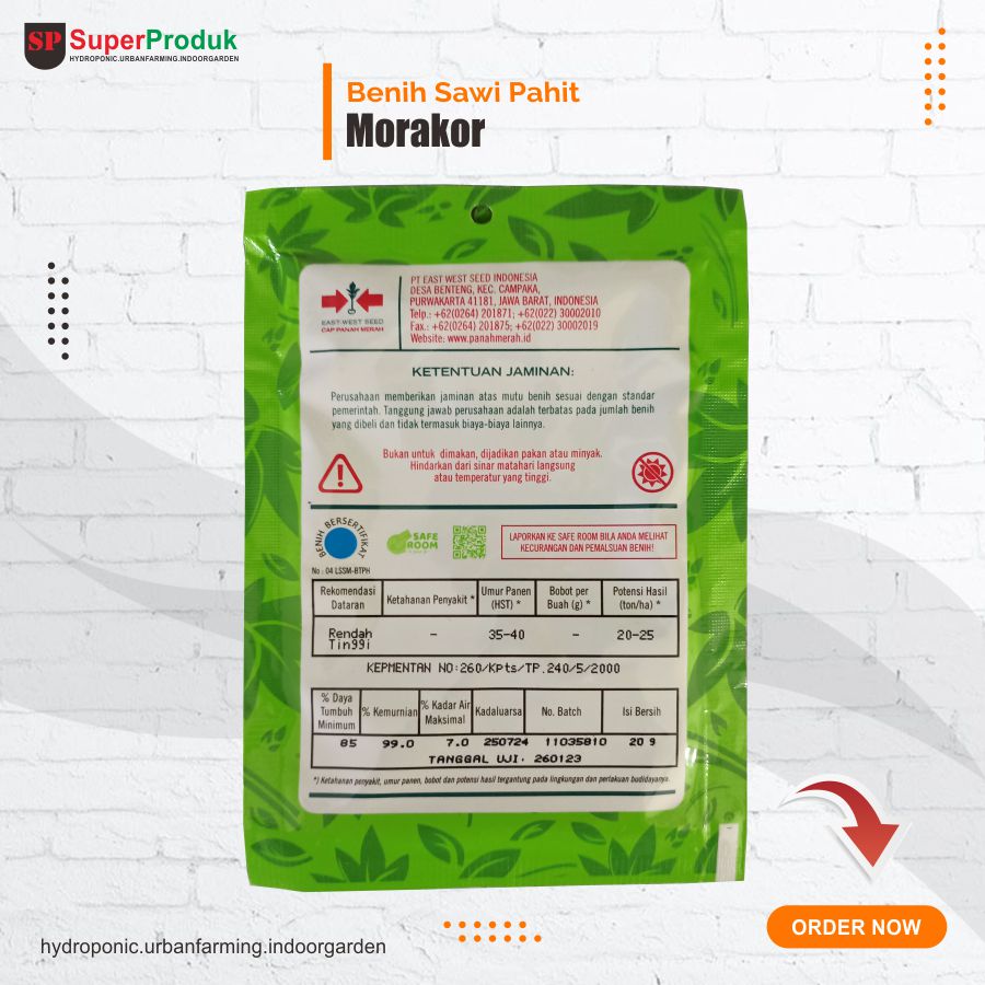 Benih sawi pahit morakot 20 gram Panah Merah